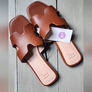A New Day Slip on Sandal Flats 6.5 NWT